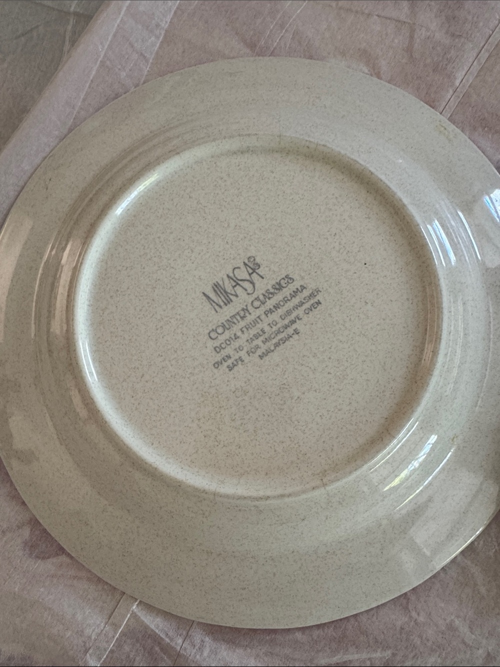 Mikasa Fruit-AccentCountry Soup Bowls & plate in Cream, Blue, Yellow, Green - Picture 2 of 6